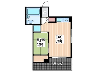 ドリームコーポ平和苑(501)の物件間取画像